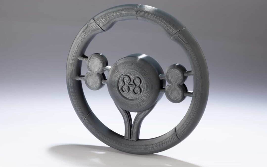 3D Printed Steering Wheel sing ABS Sample Print