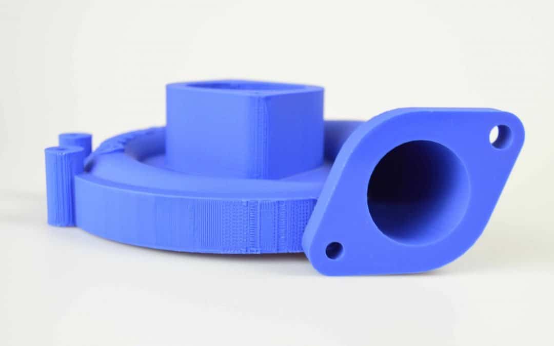 F400: Turbocharger Intake Scroll (PLA) |  Fusion3