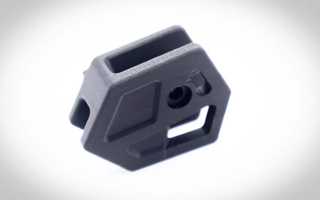 3D Printed Bicycle Chain Guide in Kevlar ABS